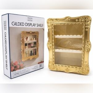 Gilded Display Shelf Five Below TikTok Viral Gold Brand New Room2Room